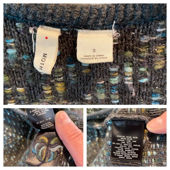 Anthropologie Moth Keavy Jacquard jacket cardigan - Picture 16 of 16